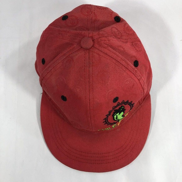 Chile Pepper Bike Shop Moab Utah Hat Cap Red Embroidered Size SM Fitted Flatbill - Picture 7 of 12